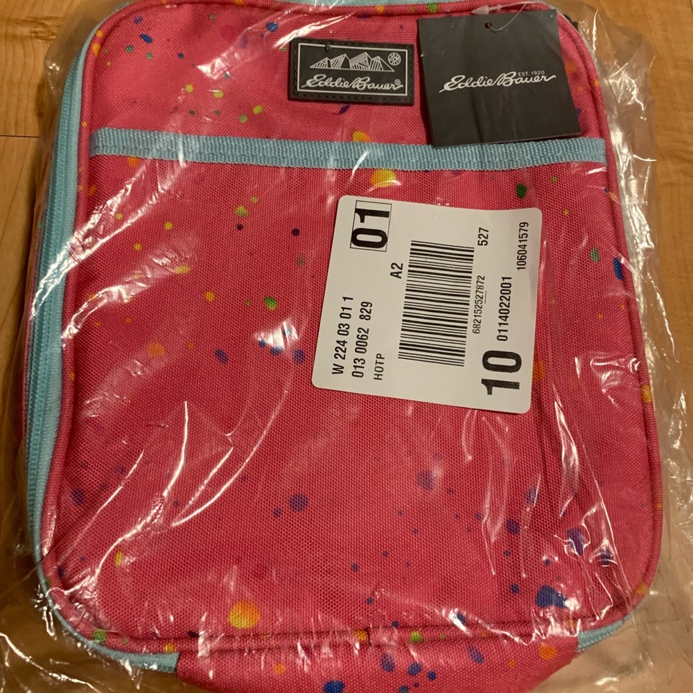 Eddie Bauer Pink Lunch a box NEW